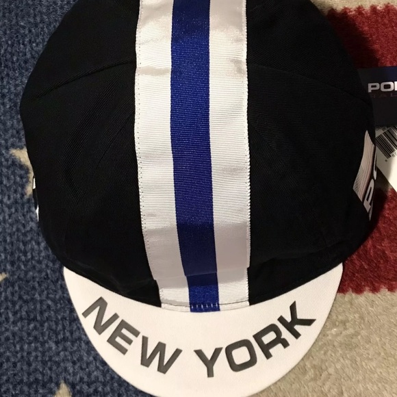 Vintage RALPH LAUREN POLO SPORT USA CYCLING NEW YORK BROOKLYN Cap L/XL NYC Rlpc - Picture 3 of 11